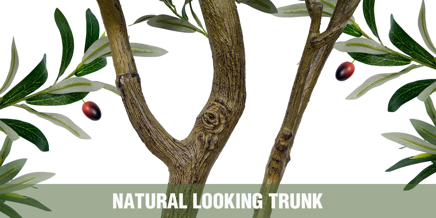 Artificial Olive Tree Indoor Floor Plant With Lifelike Fruits