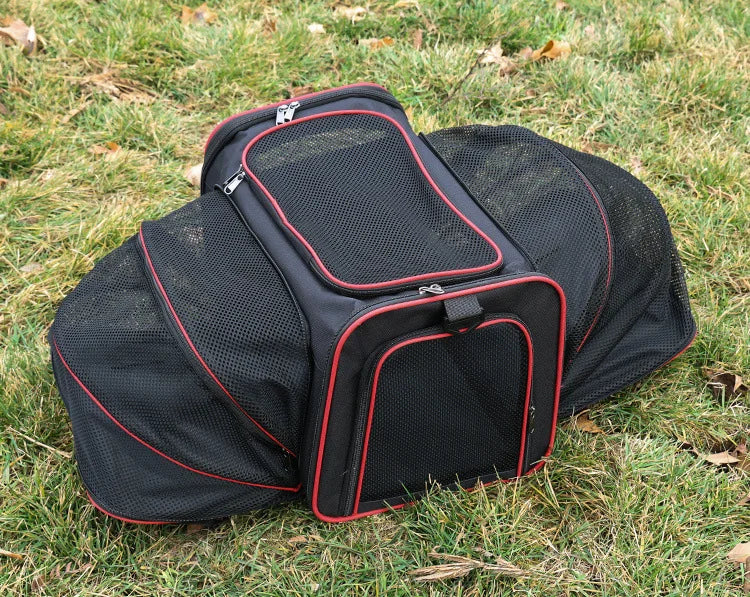 Foldable Pet Carrier Bag for Small Dogs and Cats Mesh