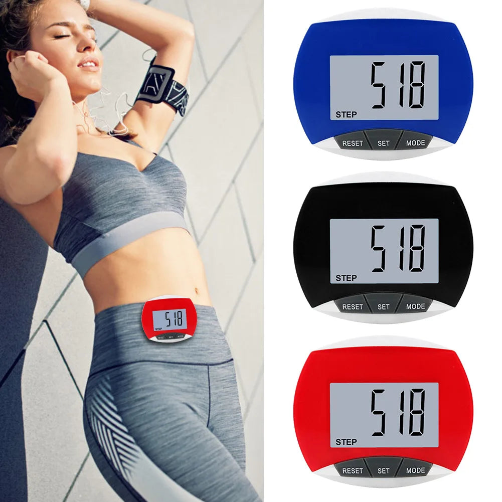 Accurate Clip Pedometer Step Tracker With LCD Display For Walking
