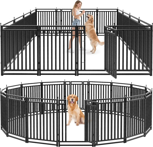 Create a secure, adaptable space for your dog with this portable playpen you can set up anywhere.