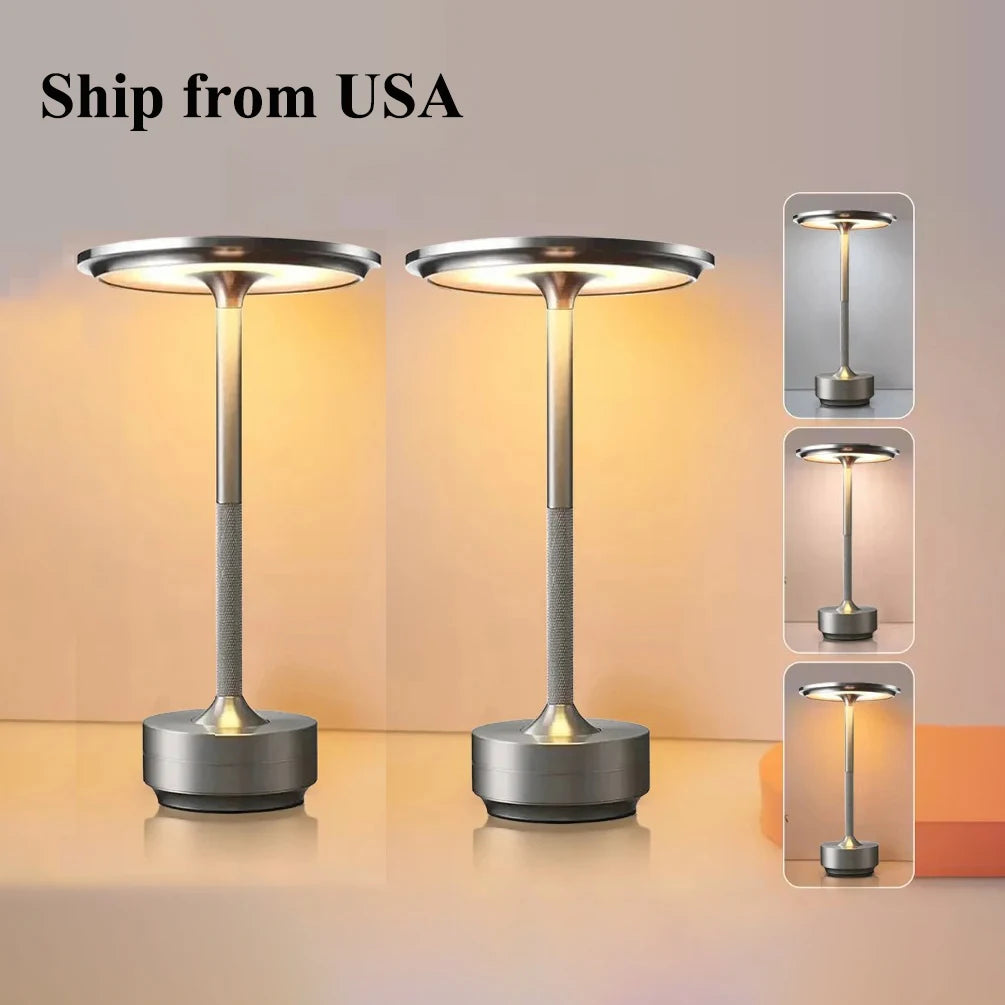 KFV Rechargeable Wireless Table Lamp LED Touch Sensor Night Light