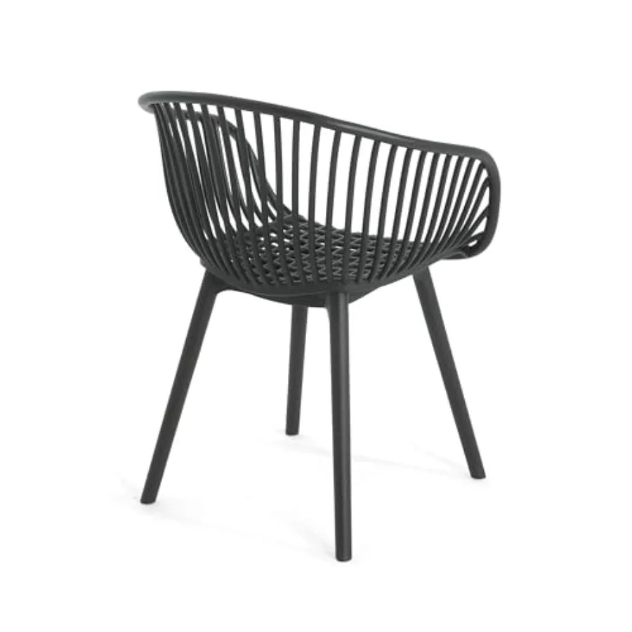 Modern Outdoor Accent Chair Set Of 2 Balcony Garden