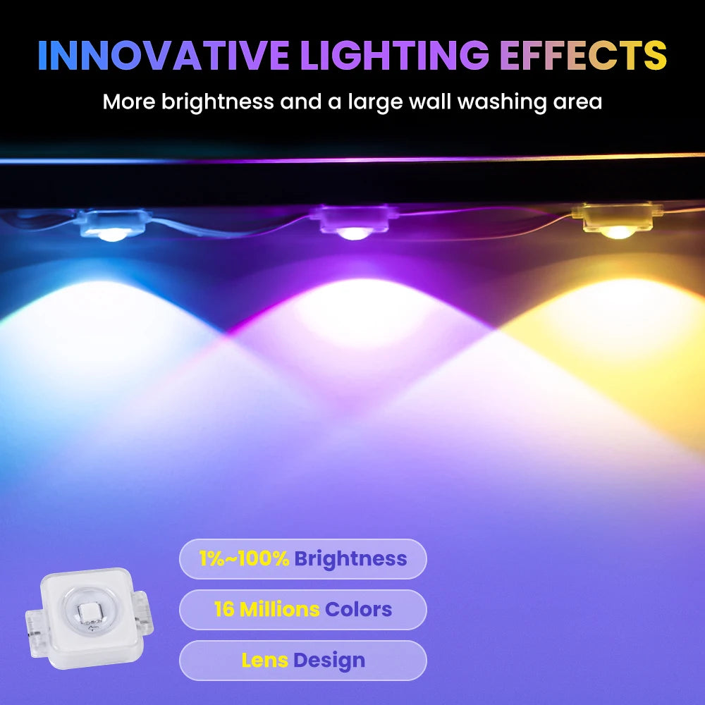Aiopp Smart RGB Outdoor Lights With 72 Scene Modes IP67
