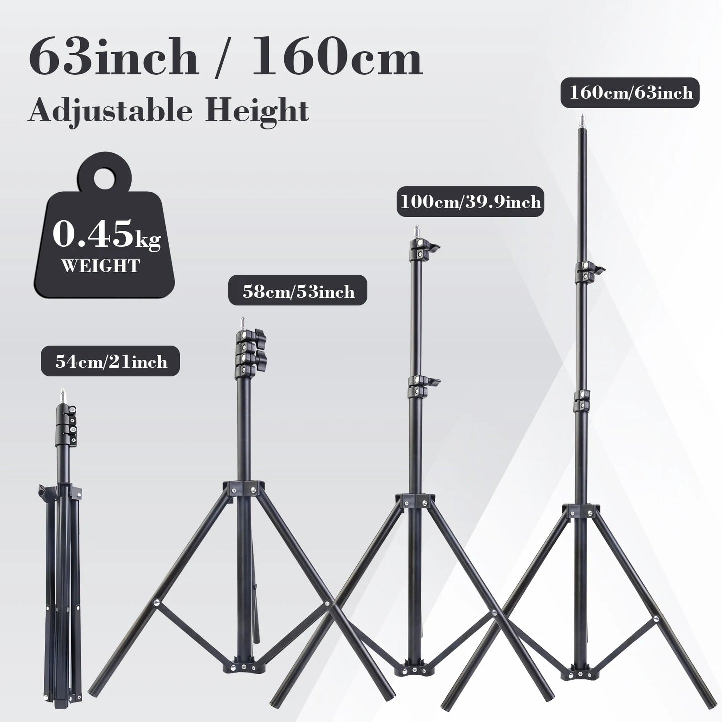 UEGOGO Portable Aluminum Tripod With Detachable Phone Clip And Wireless Remote