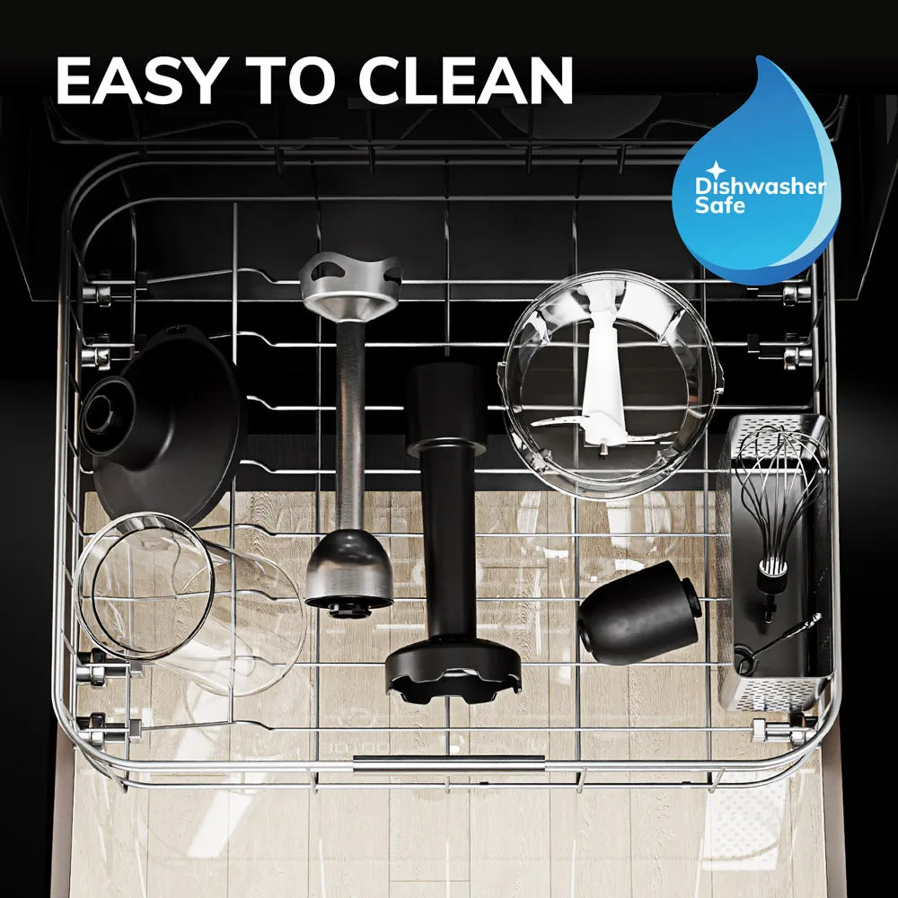 Rouny 1500W Electric Handheld Stick Blender 6 In 1 Immersion
