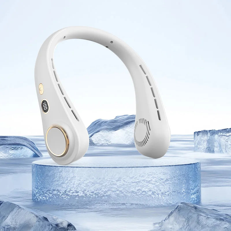 Portable Neck Fan Rechargeable Personal Cooling For Outdoor Travel