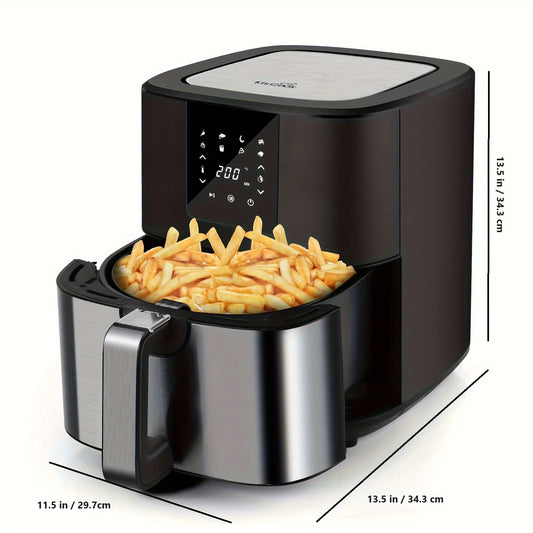 KitCook AF7502 1500W Air Fryer With Digital Touch Screen And 8 Presets