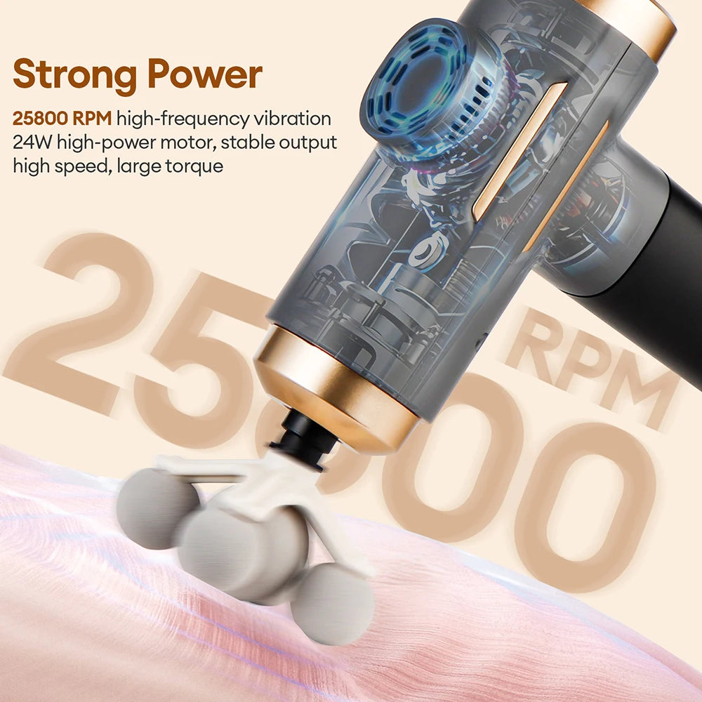Foreverlily 11 In 1 Electric Massage Gun Professional Vibration Massager