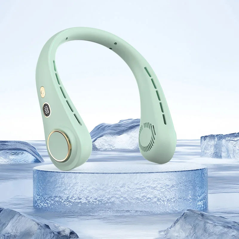 Portable Neck Fan Rechargeable Personal Cooling For Outdoor Travel