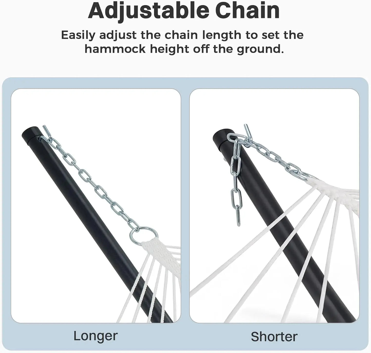 Curved Bar Hammock With Stand Two Person Heavy Duty Frame Detachable Pillow