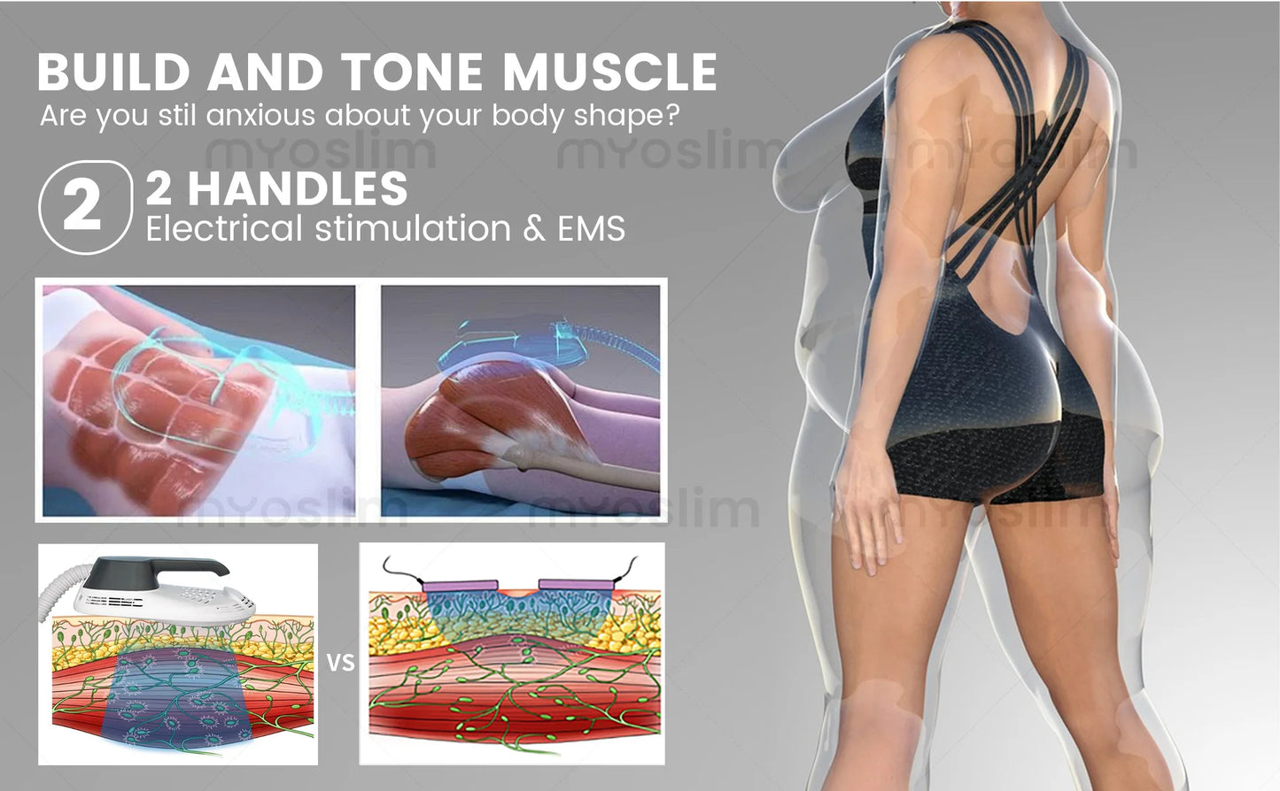 Myoslim 6500W EMS Neo RF Body Sculpting System Device