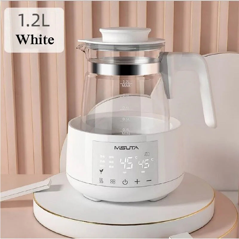 Luouphei Smart Baby Milk Warmer Electric Glass Kettle Temperature Control