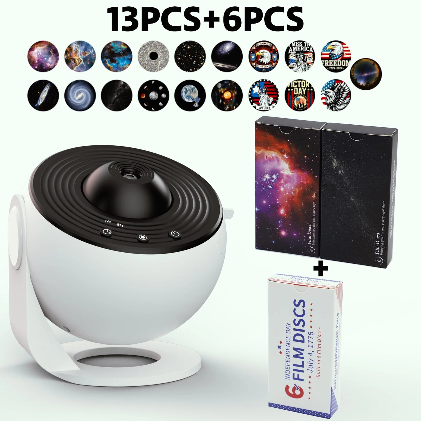 AUSYLE Galaxy Projector Light 19 In 1 Starry Sky Timer