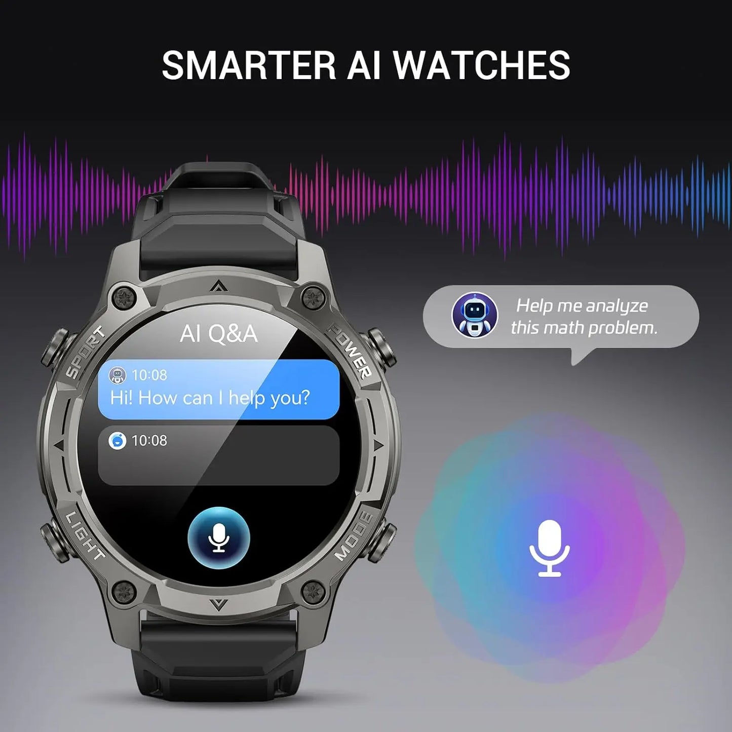 AI Smart Watch With GPS And Offline Maps AMOLED Display