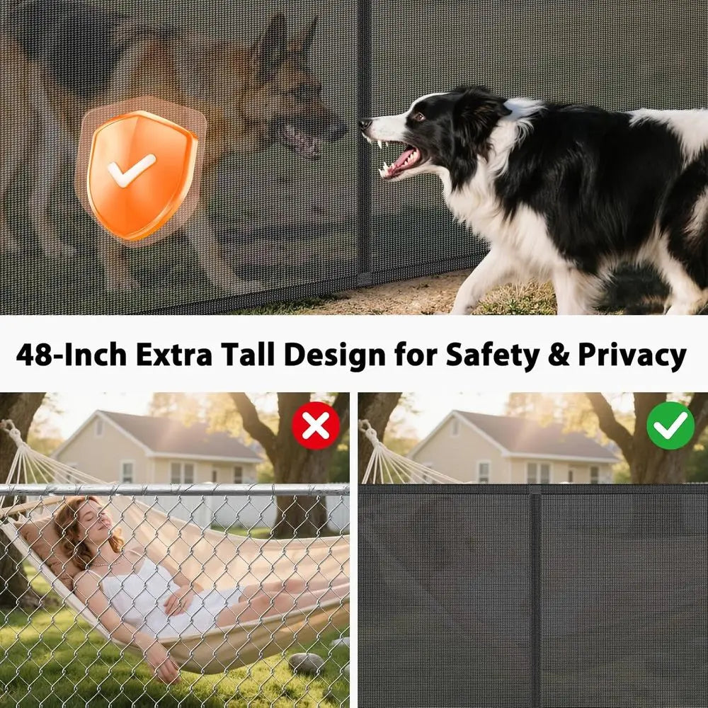 Retractable Baby And Dog Gate Extra Wide Tall Safety Barrier
