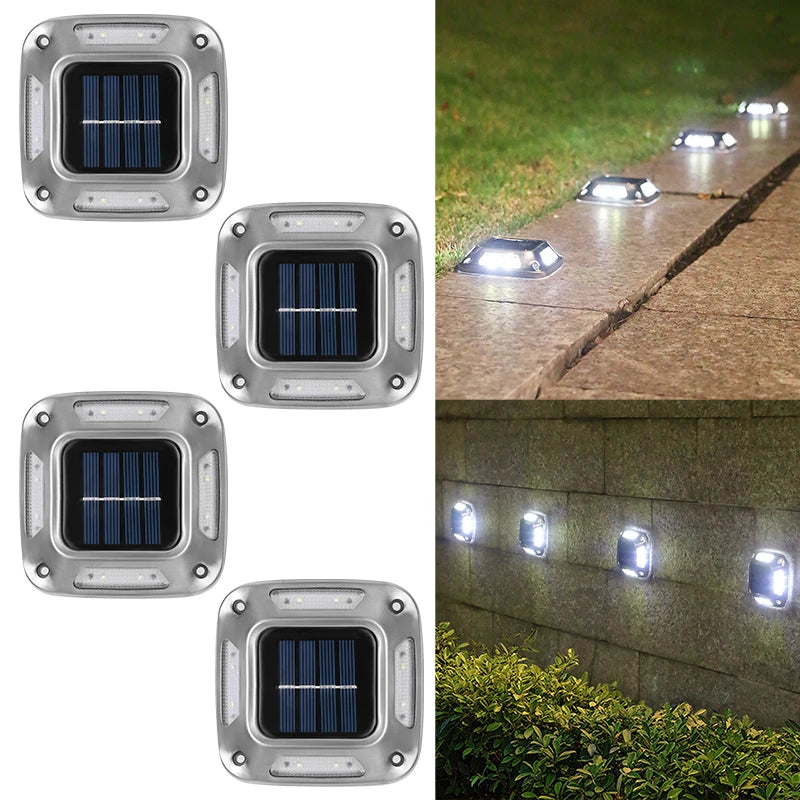 8 LED Solar Driveway Light Outdoor Garden Ground Lamp Waterproof
