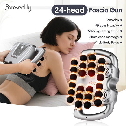 Foreverlily High Frequency Fascia Massage Gun For Deep Tissue Relief
