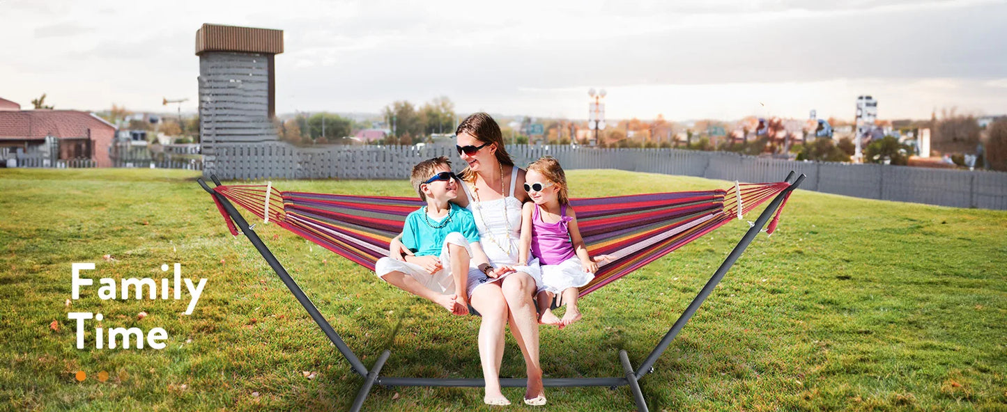 Gyroor Adjustable Outdoor Stand Hammock With Storage Bag For Relaxation