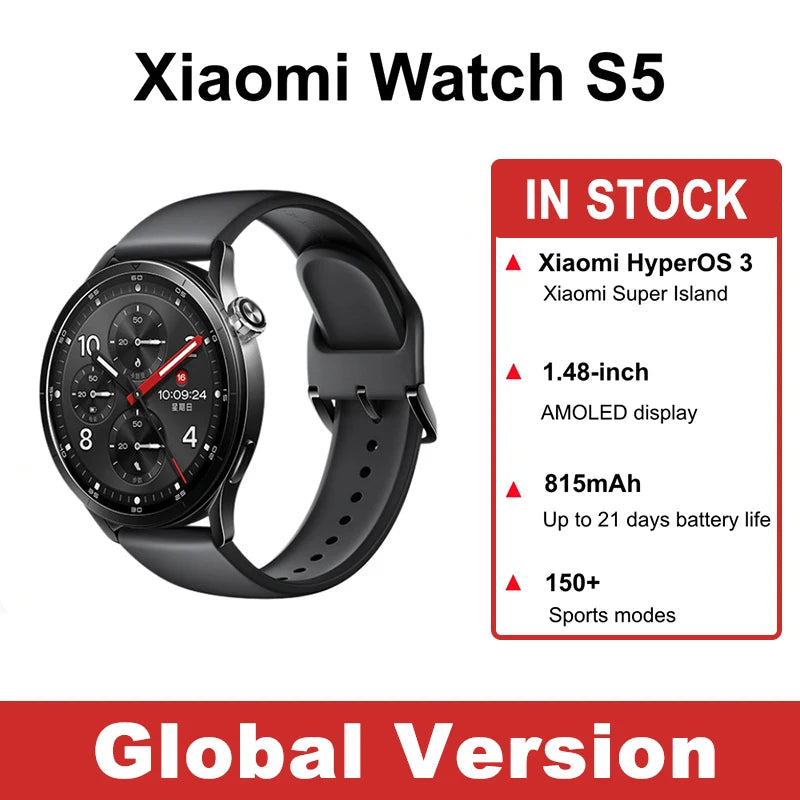 Redmi Watch S5 Smartwatch With 21 Days Battery Life