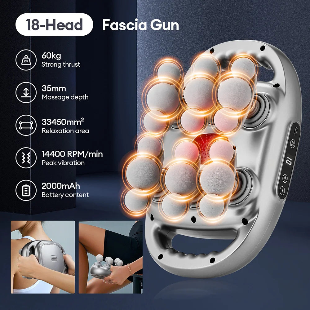 Foreverlily High Frequency Vibration Body Massage Gun Muscle Recovery Tool