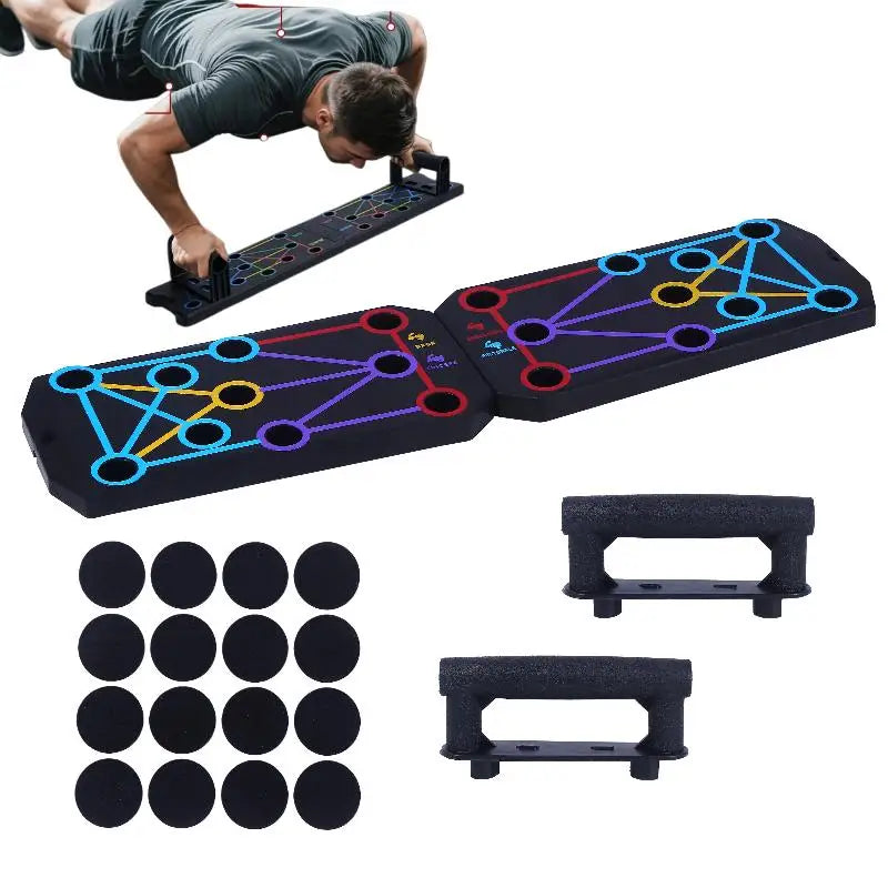 Multifunctional Push Up Board With 20 Holes For Home Gym