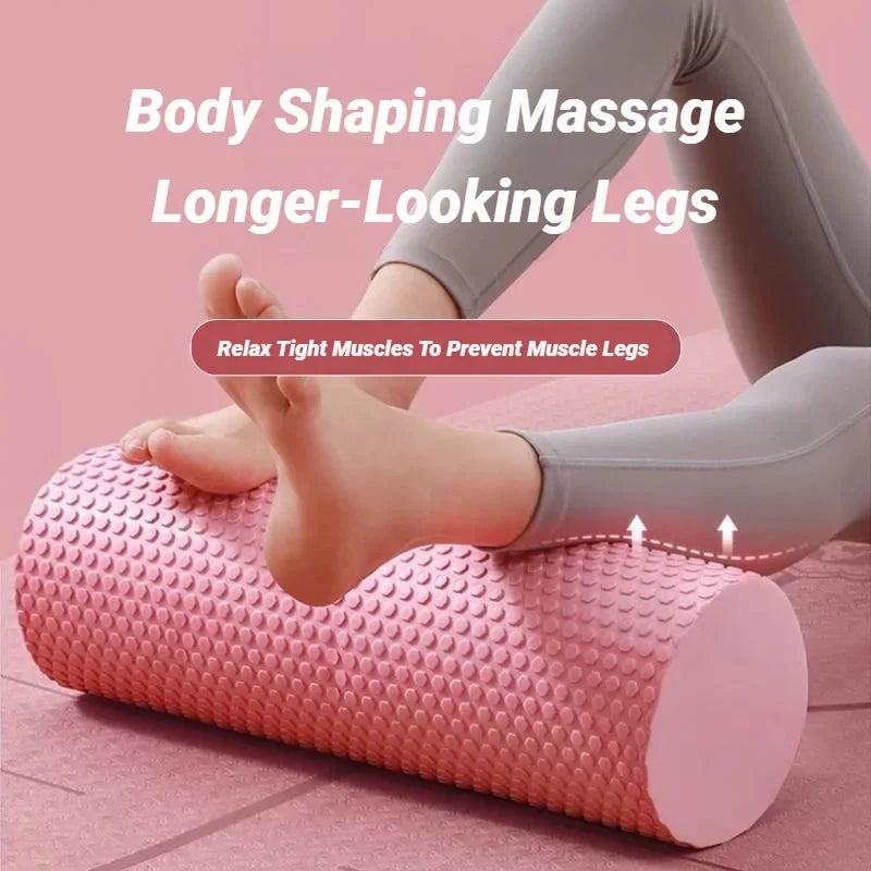 Hexagonal EVA Foam Yoga Roller With 3D Massage Nodes
