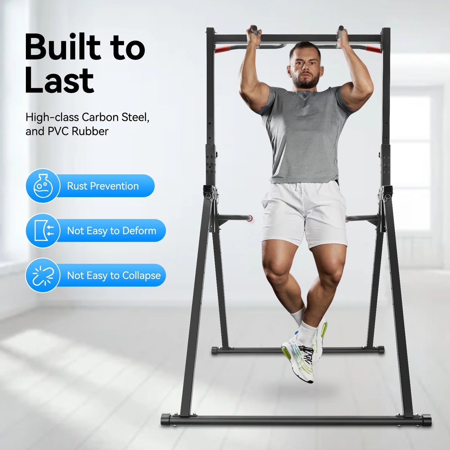 Pull Up Bar Dip Bar Power Tower Home Gym Equipment