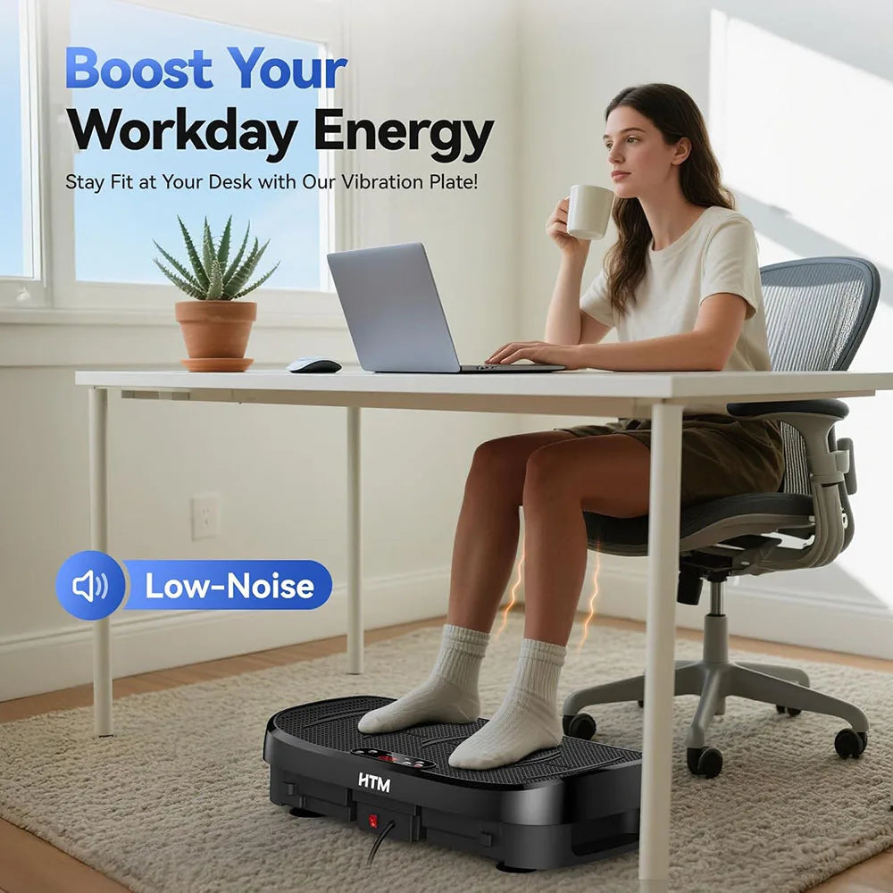 HTM Vibration Plate Trainer 330 Lbs Capacity 120 Levels Exercise