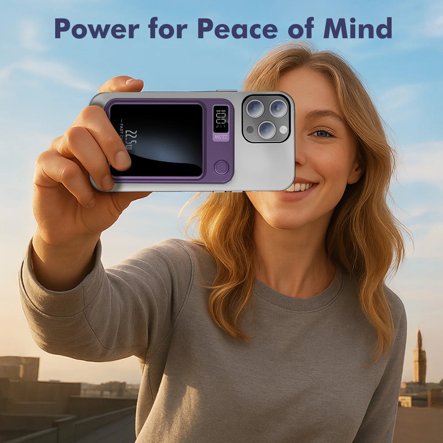 Wireless Magnetic Power Bank 22.5W Charging 10000mAh Led Display Portable