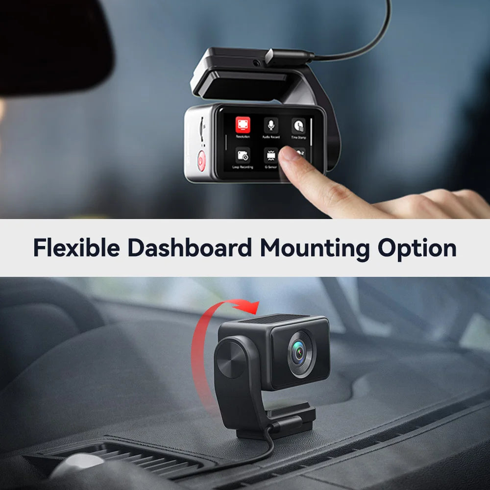 REDTIGER 4K Dash Cam Front Rear GPS WiFi NightVision