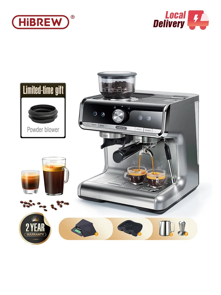 HiBREW Barista Pro 20Bar Espresso Machine With Full Cafe Kit