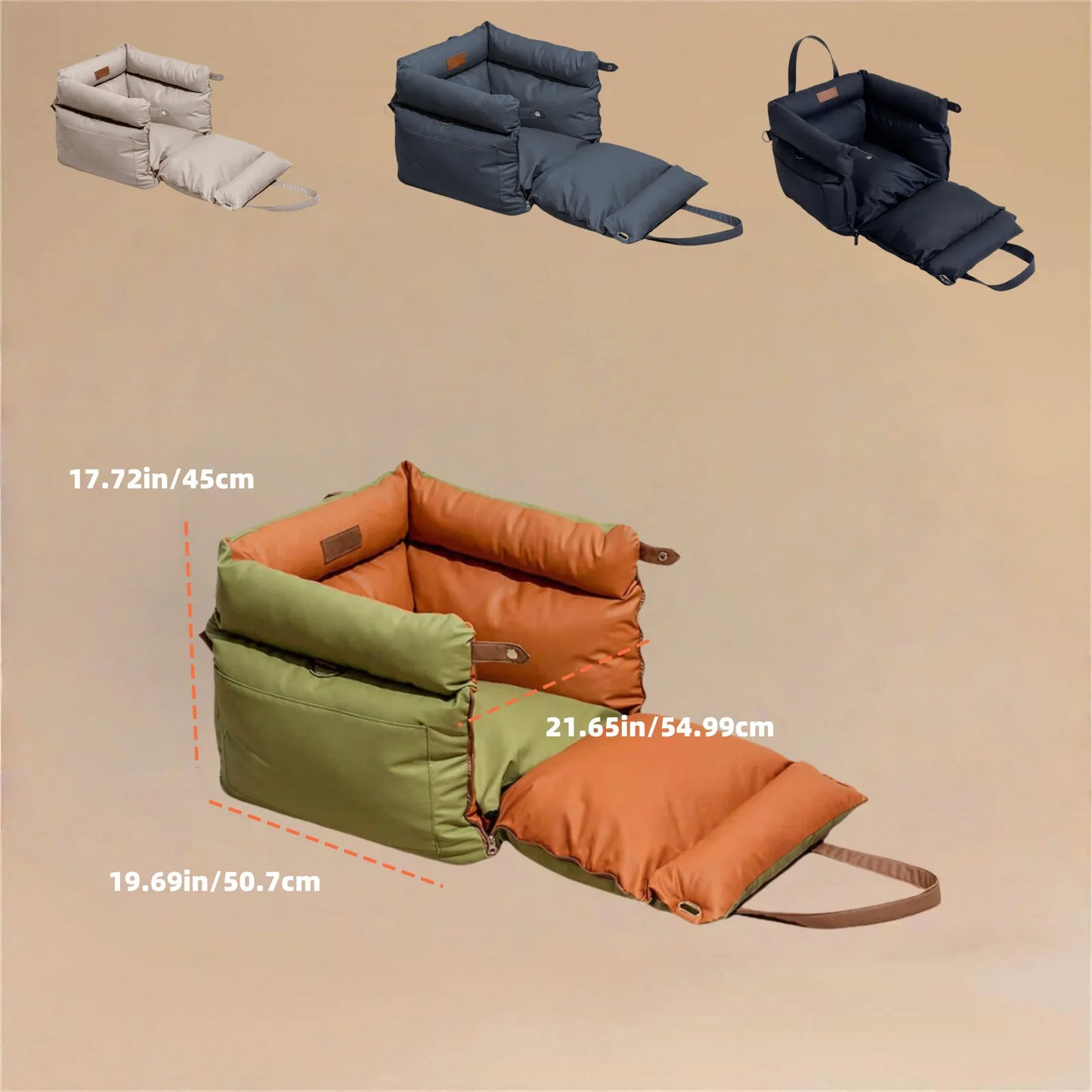 Pet Car Carrier Removable Washable All Season Dog Bag Waterproof