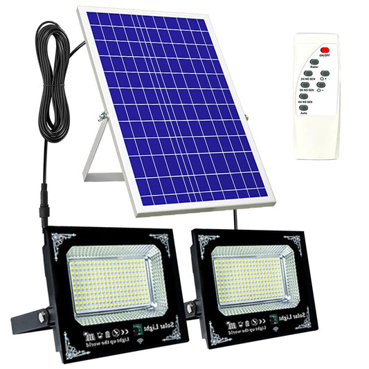UMEXUS Led Two Head Solar Flood Light Waterproof Outdoor Wall