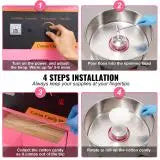 SucceBuy Electric Cotton Candy Machine Commercial Floss Maker Stainless Steel