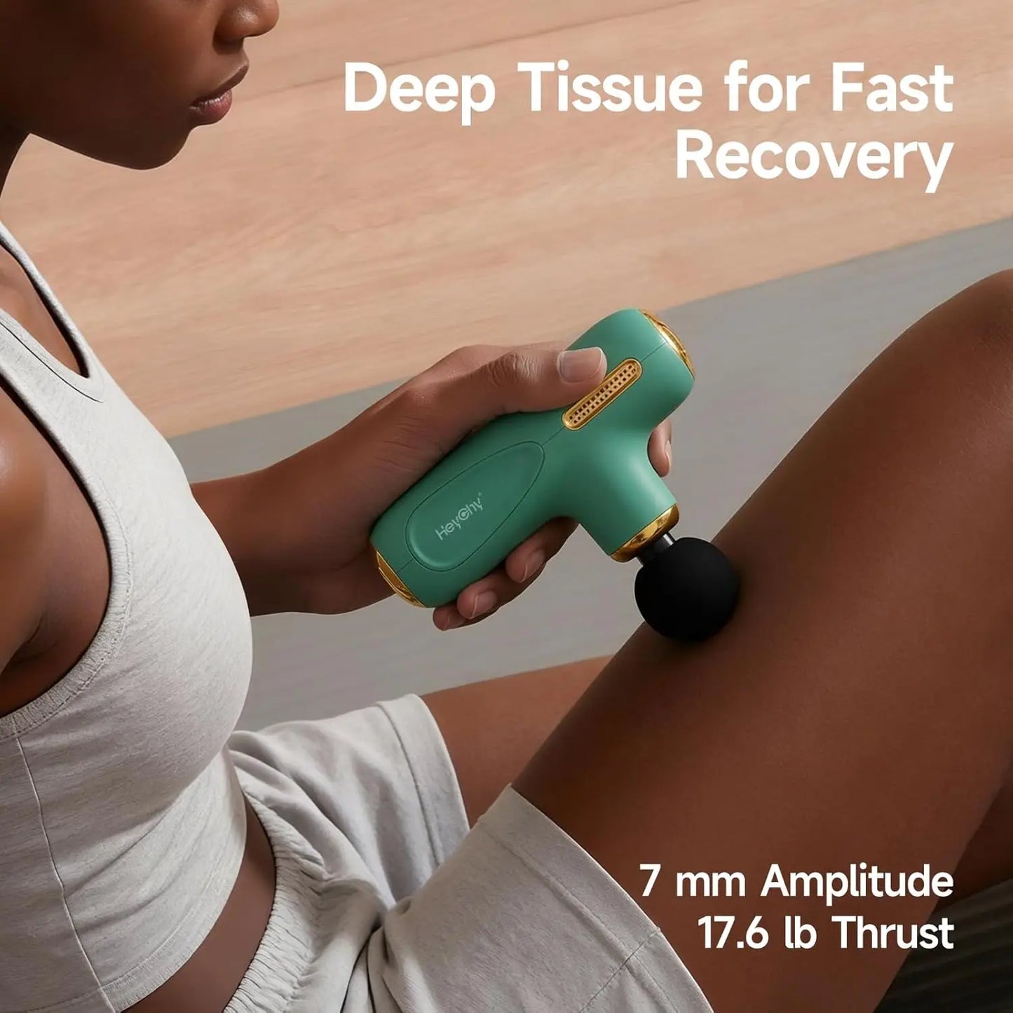 Super Mini Massage Gun Deep Tissue Percussion Massager Four Heads