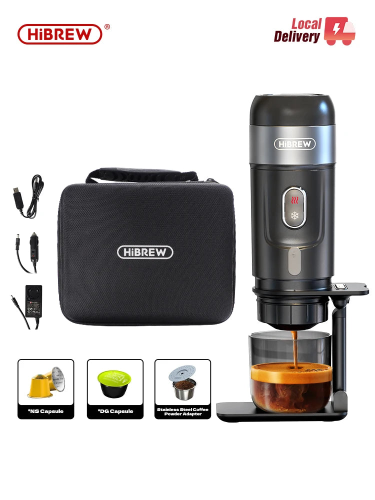 HiBREW Portable Espresso Coffee Machine For Car And Home 12V