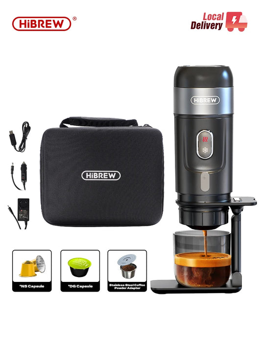 HiBREW Portable Espresso Coffee Machine For Car And Home 12V