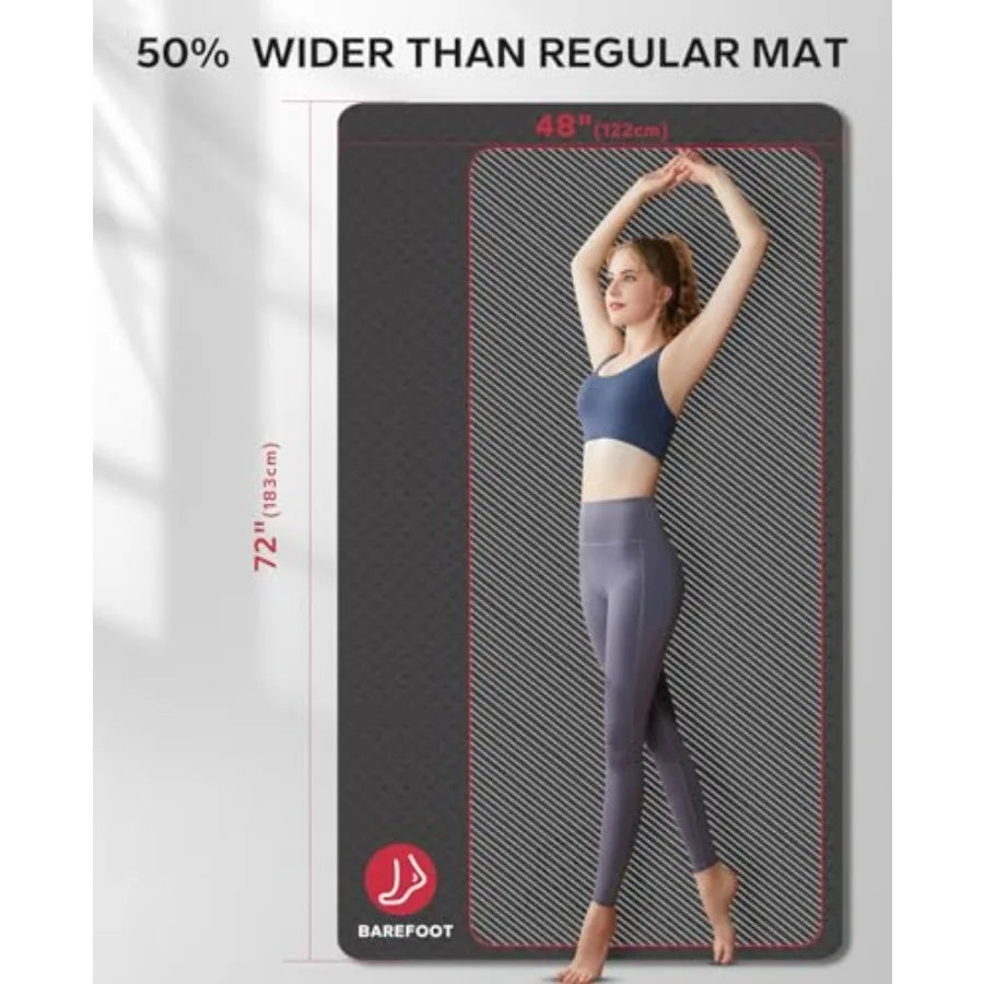 Yoga Mat Non Slip Durable Thick For Home Workouts
