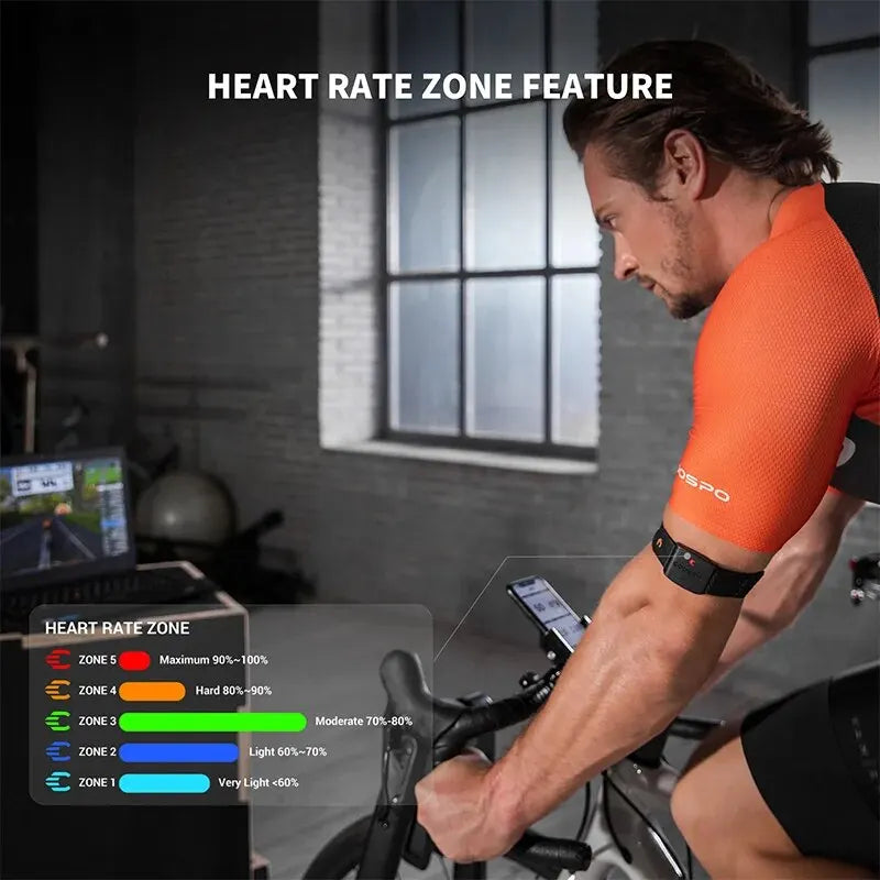 COOSPO HW9 Armband Heart Rate Monitor Calorie Tracker For Cycling
