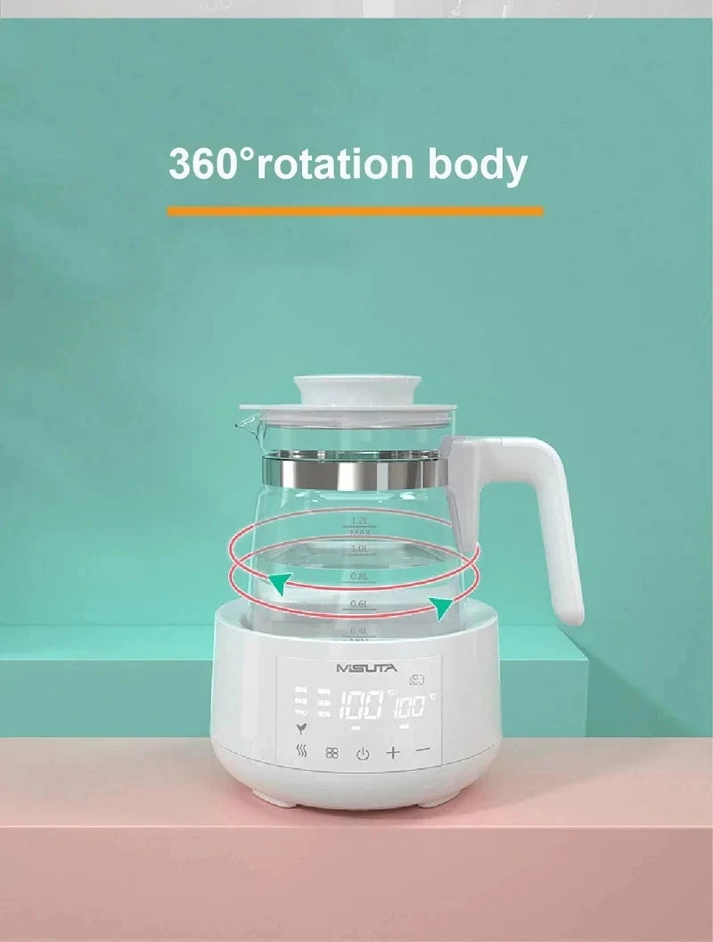 Luouphei Smart Baby Milk Warmer Electric Glass Kettle Temperature Control