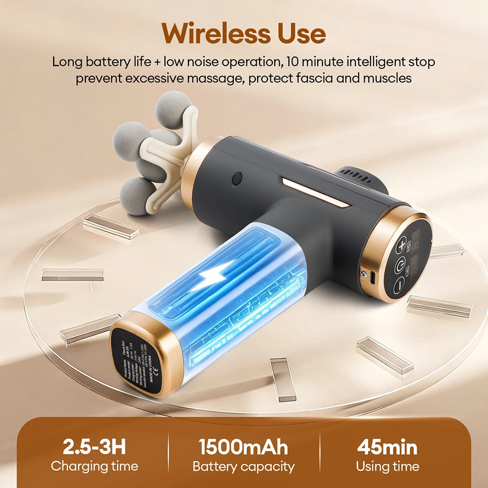 Foreverlily 11 In 1 Electric Massage Gun Professional Vibration Massager