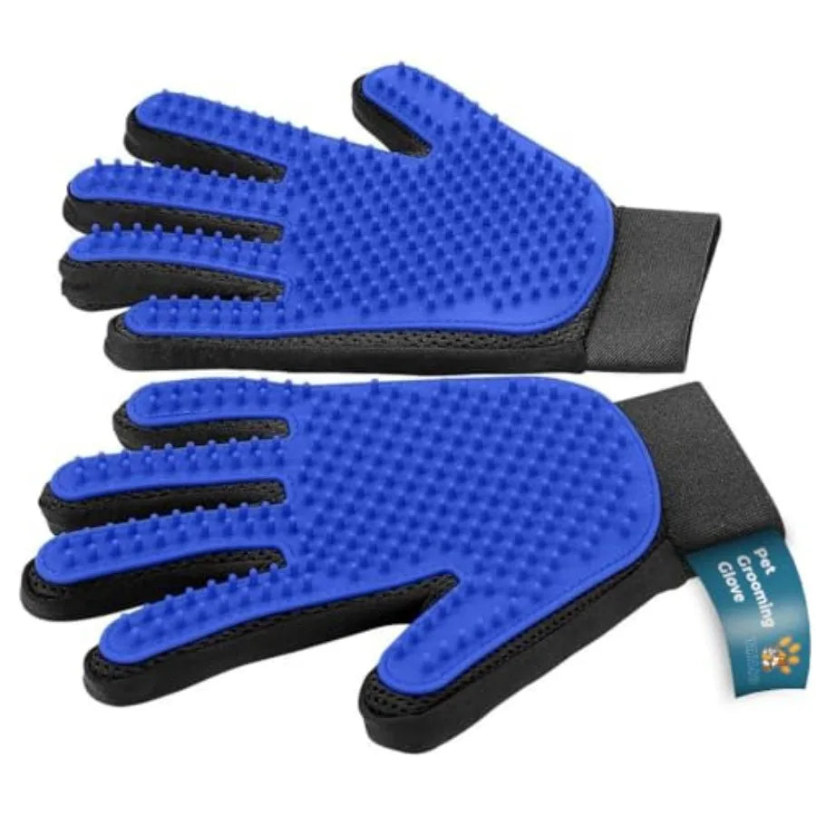 Professional Pet Grooming Gloves Deshedding Massager Mitt For Dogs Cats