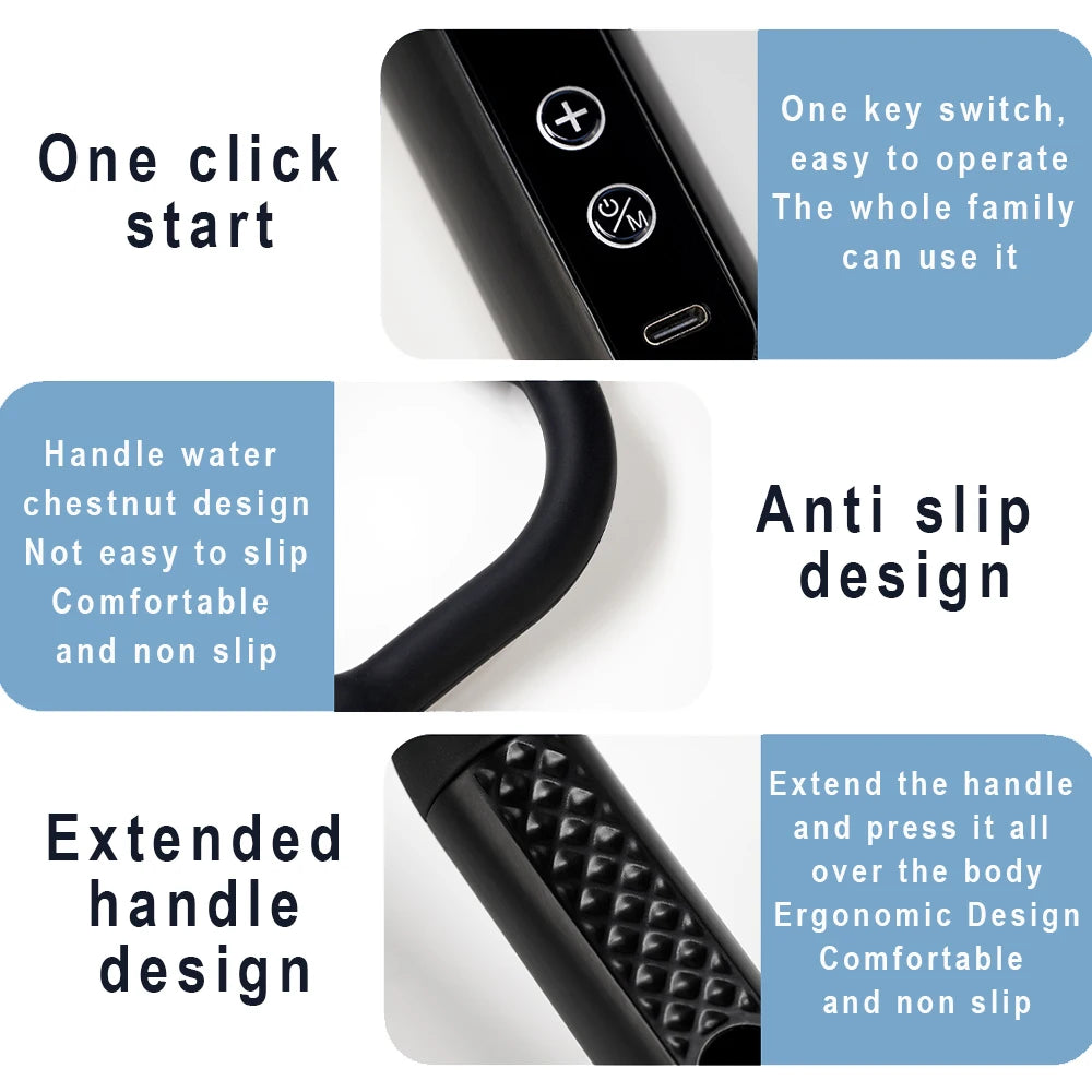 Paqin Smart Electric Fascia Gun Handheld Muscle Relaxation Massage Device