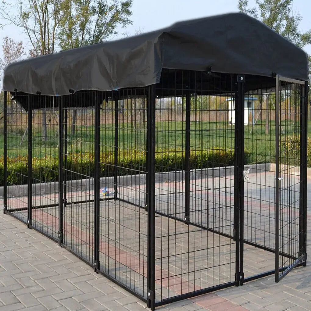 Oversized Large Outdoor Dog Kennel With Waterproof Cover