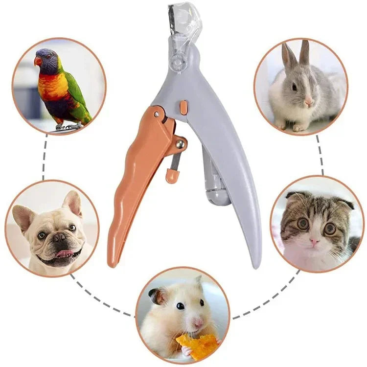 LED Light Pet Nail Clipper With Amplification Function For Dogs And Cats