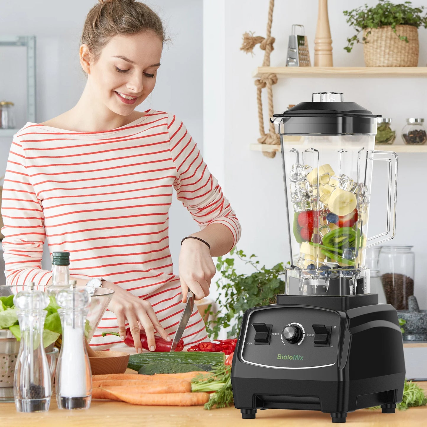 Biolomix 2200W Heavy Duty Commercial Blender Mixer Juicer
