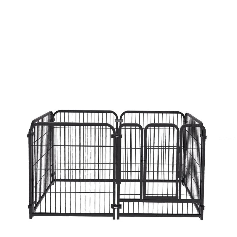 Stainless Steel Six Panel Dog Fence Playpen, Foldable, Heavy Duty
