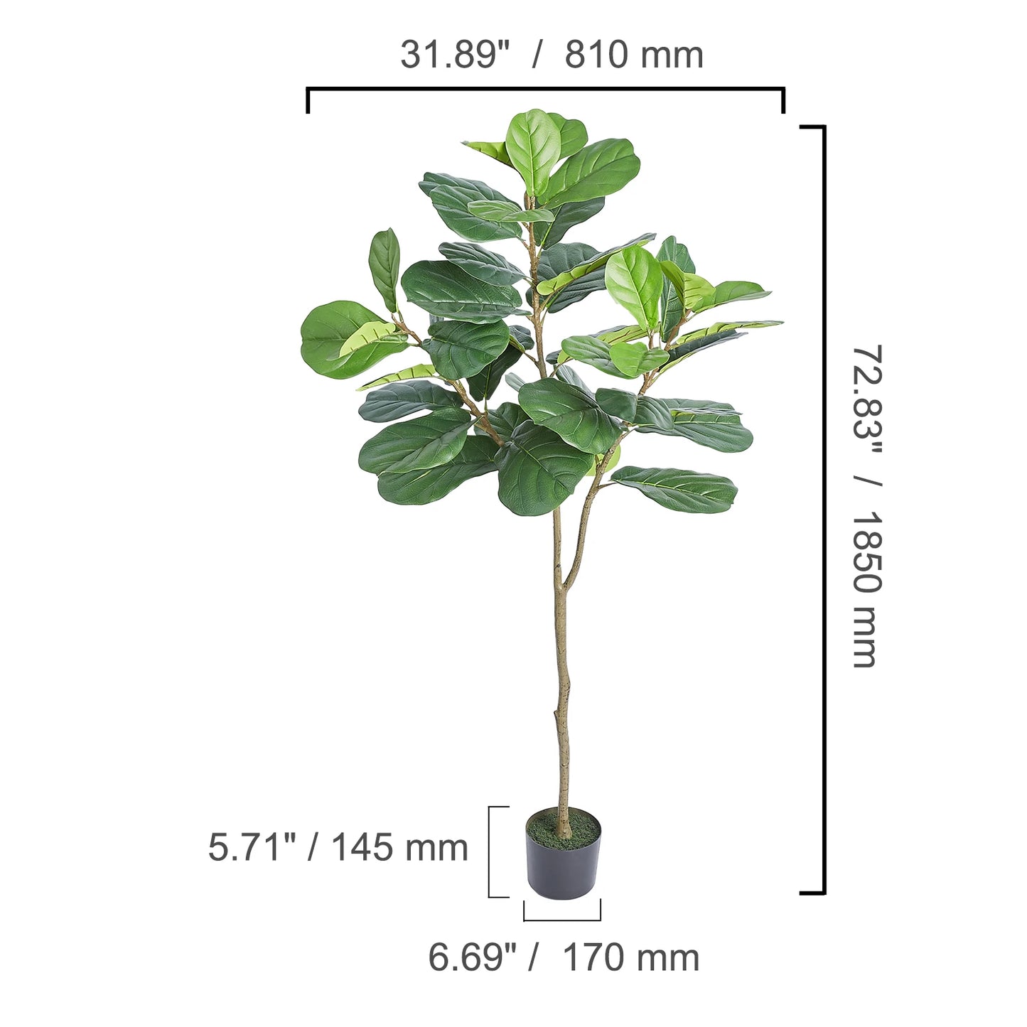 SucceBuy Artificial Olive Tree Faux Plant Low Maintenance With AntiTip