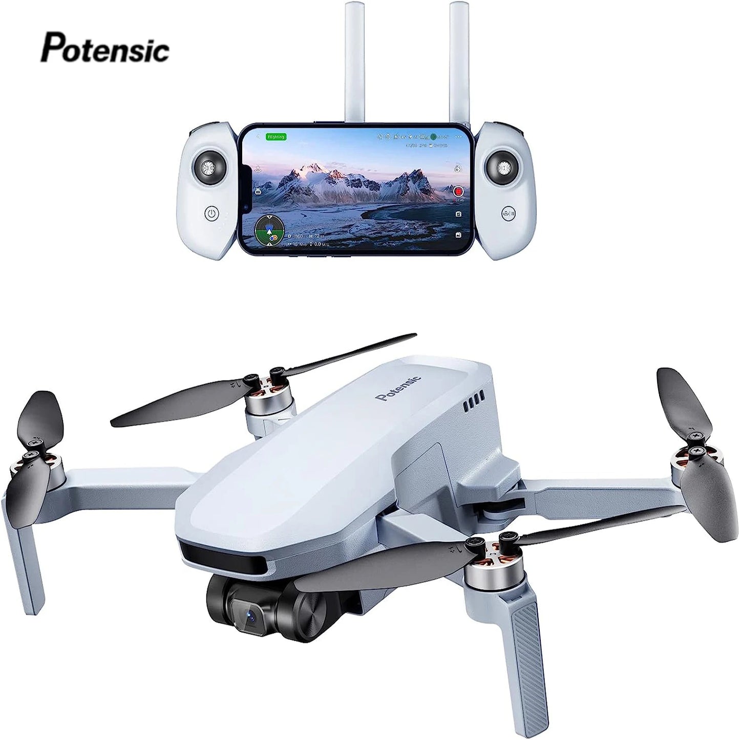 Potensic GPS Drone With Auto Return 4K Camera Lightweight