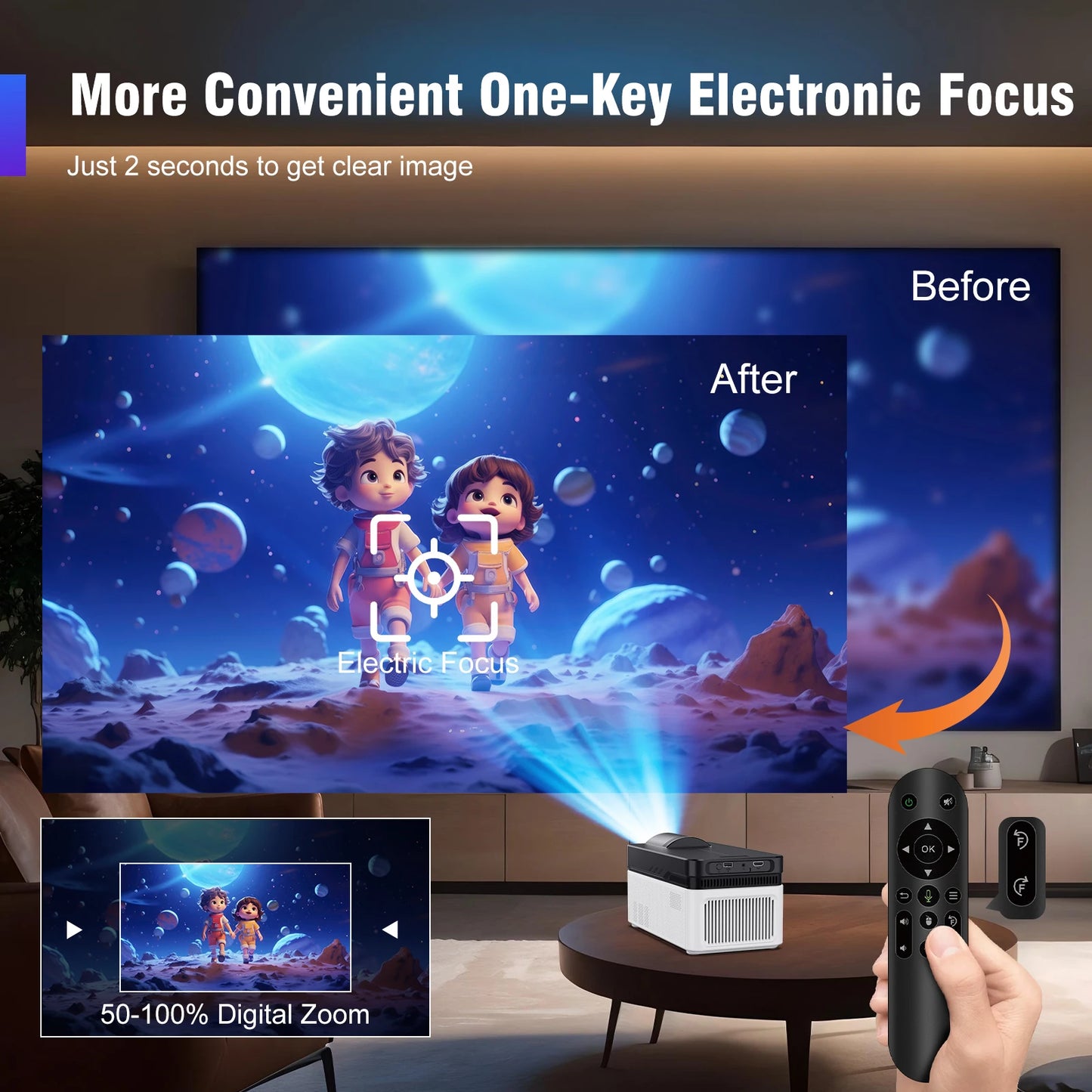 Magcubic HY450 Ultra Short Throw Projector 900ANSI 1080P Home Theater